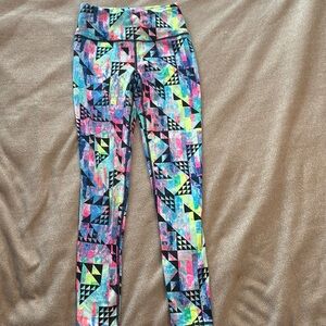 Multicolored Victoria Secret VSX Sport leggings! Unique find! Colorful size XS